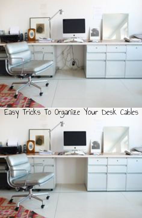 organise your desk cords