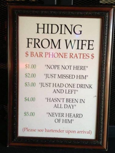 funny bar signs