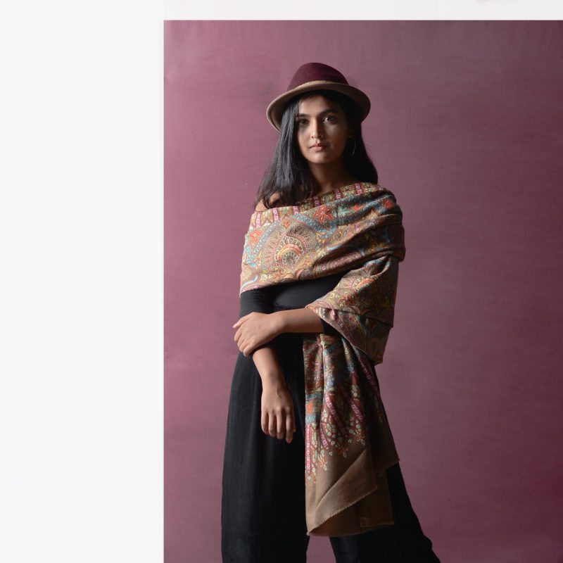 How to carry shawls with Indian wear