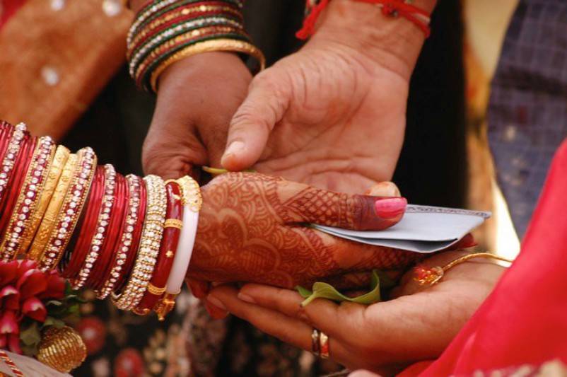 Kanyadaan, giving away a bride