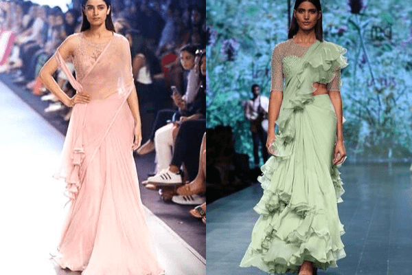 brands for pre-draped sarees