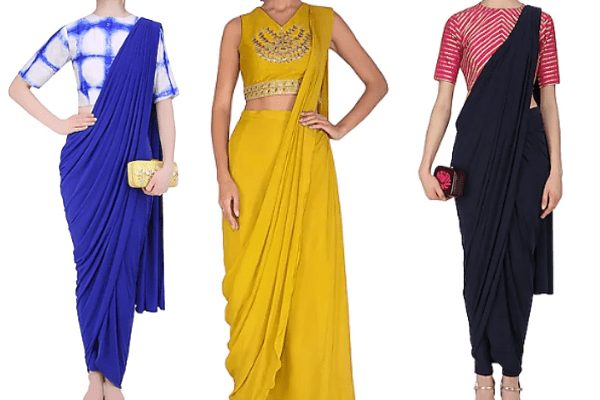 brands for pre-draped sarees