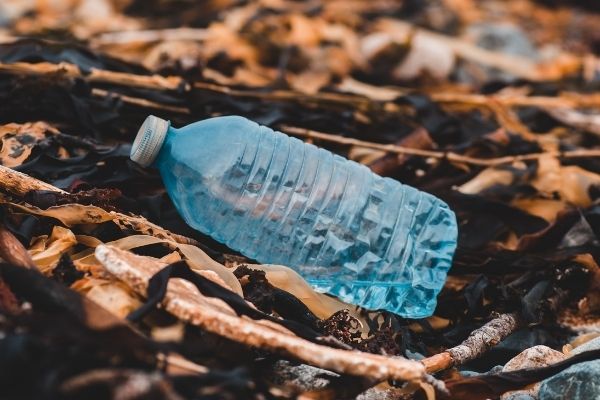 Earth Day- A PET bottle littered on the floor