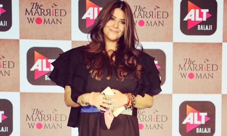 Ekta Kapoor at the premiere of ALTBalaji's LGBTQ-themed show The Married Woman
