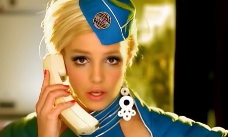 A still from Britney Spears' 'Toxic' music video
