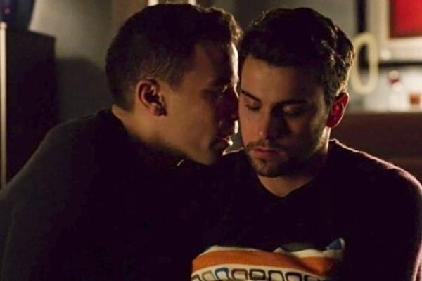 Iconic LGBTQIA+ Characters: Connor and Oliver in a still from How To Get Away With Murder
