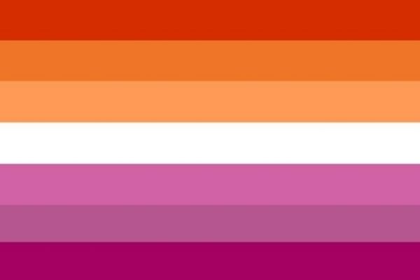 The lesbian pride flag