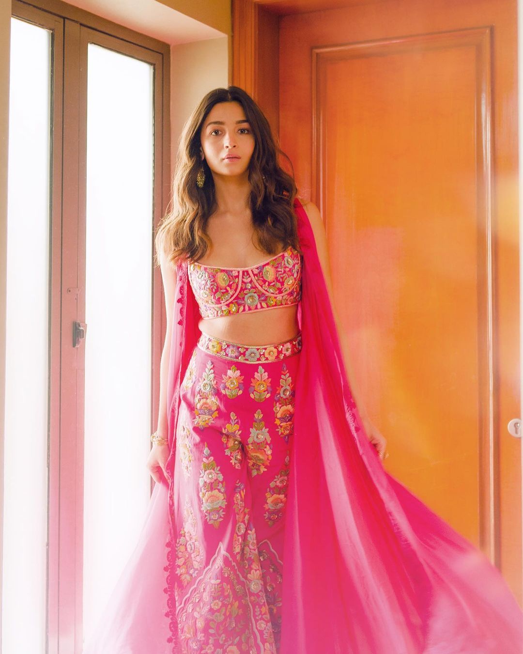 Gorgeous Alia Bhatt in cascading Lehenga Choli by Shyamal … | Flickr