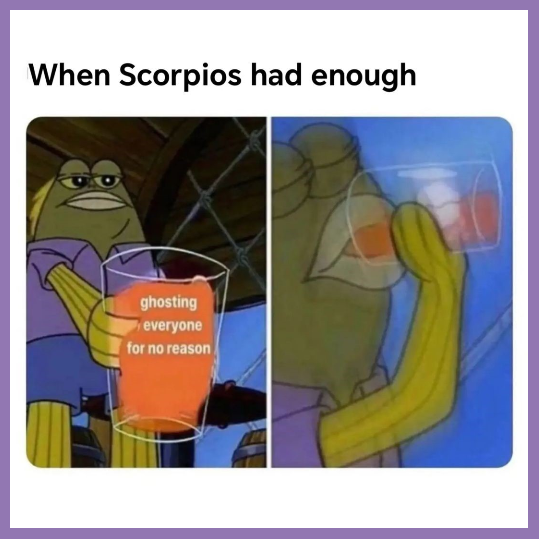 funny scorpio memes