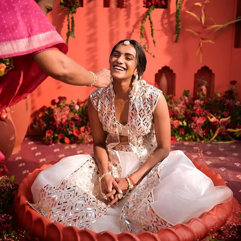 pv sindhu wedding looks