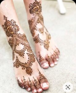 arabic mehendi designs for feet