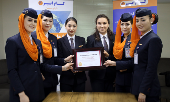 afghanistan's first all female flight