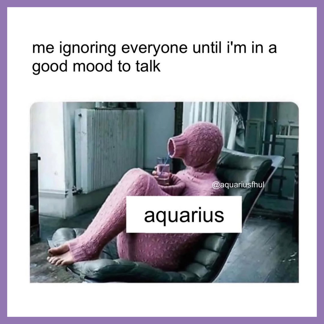 funny aquarius zodiac memes