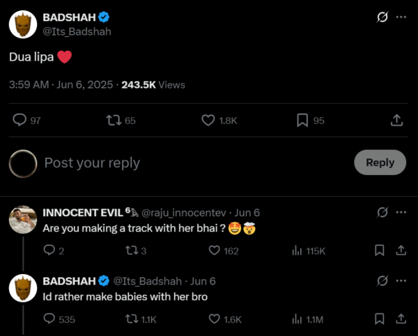 badshah dua lipa