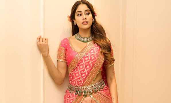 janhvi kapoor half saree looks