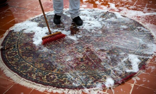 how to clean rugs at home