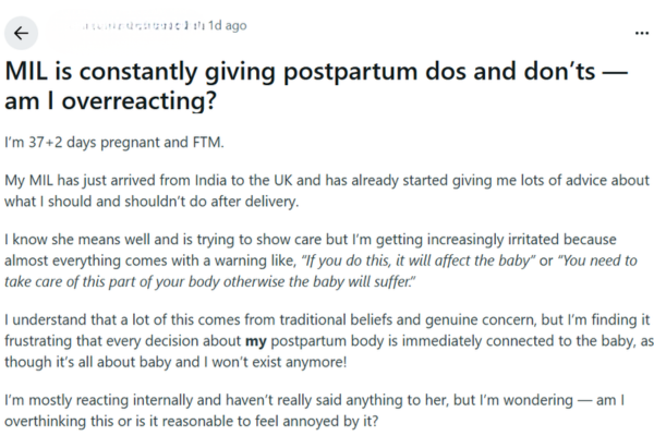 Indian traditions for new mothers